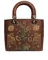 Christian Dior Lady Dior Floral Medium Handbag, back view
